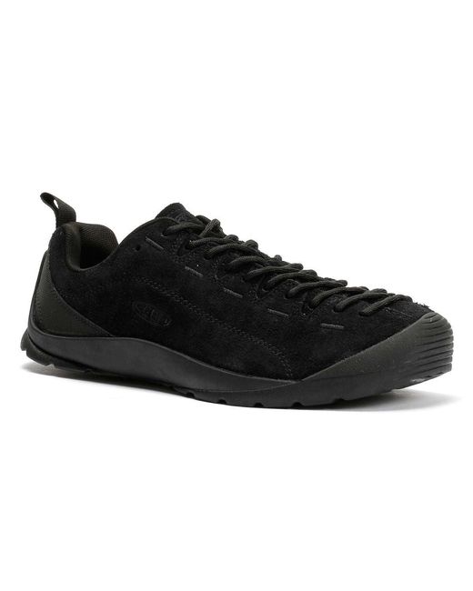 Keen Black Jasper Suede Hairy Trainers for men
