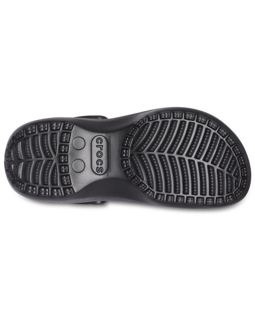CROCSTM Black Classic Platform Synthetic Clogs