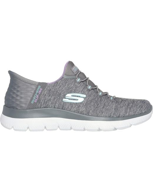 Skechers Gray Summits Dazzling Haze 149937-Gymt/Multi Slip On Shoes