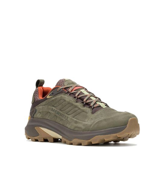 Merrell Moab Speed 2 Leder Turnschuhe in Green für Herren