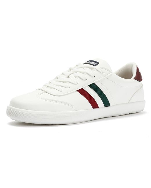 Lambretta White Vulkan Italian Trainers for men