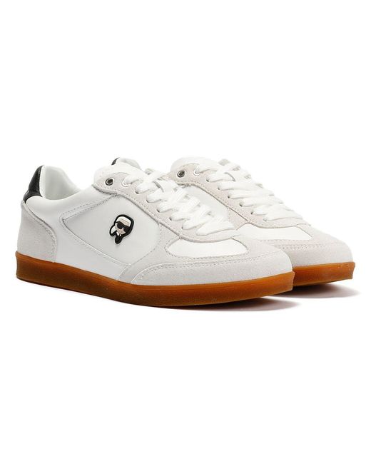 Karl Lagerfeld Natural Kandidate Nft Leather Trainers