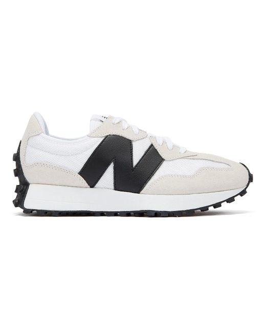 New Balance White 327 Trainers