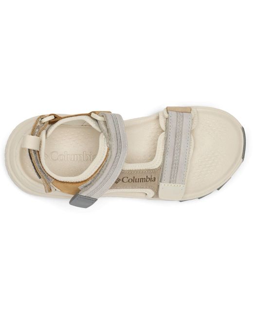 Columbia Gray Peakfreak Rush Leather Dark Stone/Quarry Sandals