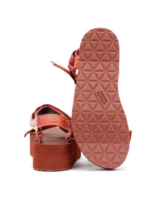 Flatform Universal Sandali Rossi Da Donna di Teva in Red