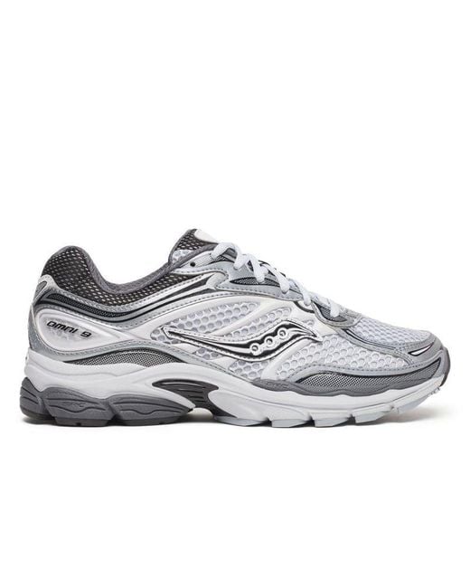Saucony Gray Progrid Omni 9 Microchip Trainers