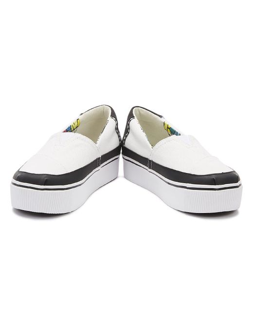 blue vintage canvas platform women's boardwalk classics venice collection