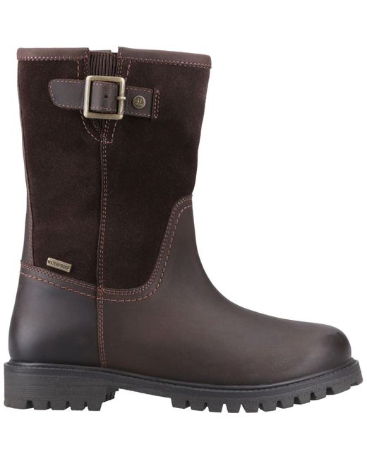 Hunter Brown Canna Ankle Boot Leather Boots
