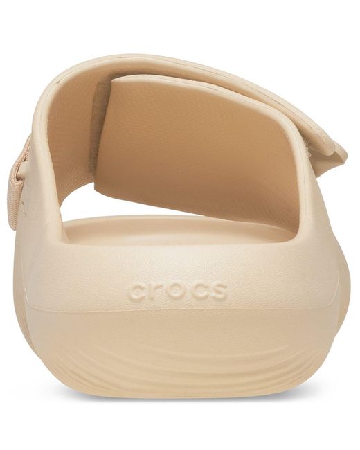 CROCSTM Natural Mellow Luxe Slide Synthetic Shitake Slides