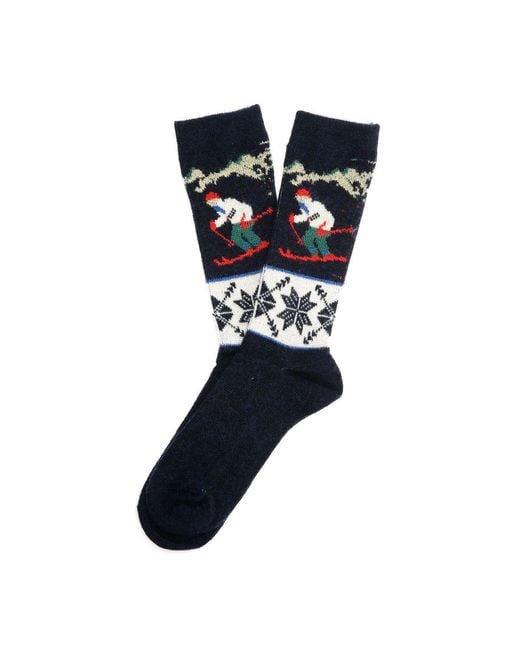 Anonymous Ism Black Ski Jq Crew Socks for men