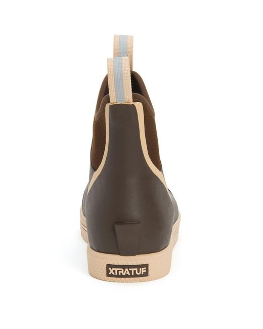 XtraTuf Brown Wheelhouse Rubber Wellington Boots for men