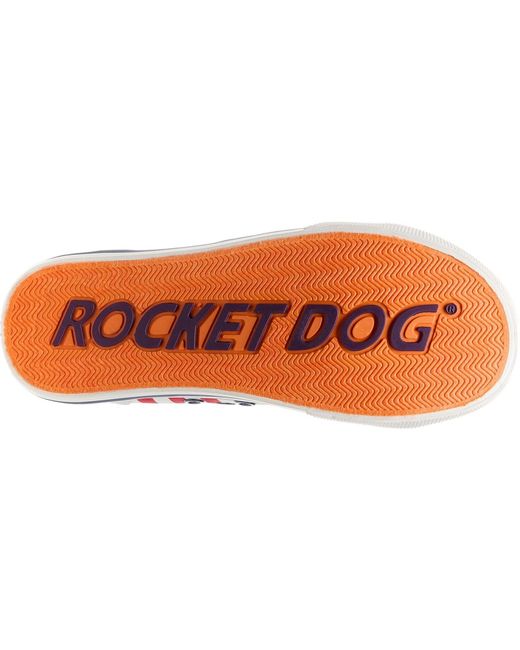 Rocket Dog Blue Jazzin Spangle Cotton Trainers