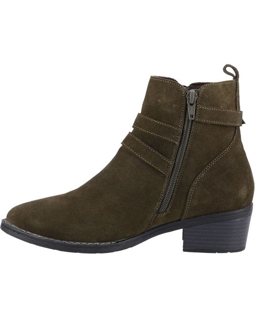 Hush Puppies Brown Jenna Leder Stiefel