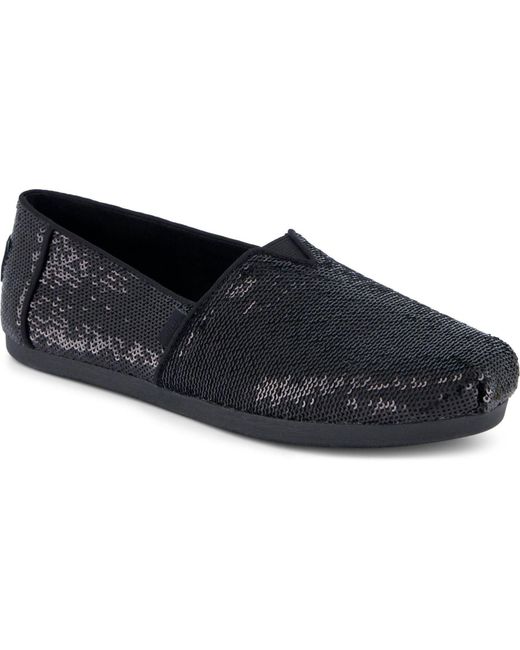 TOMS Blue Alpargata Sequins Textile Espadrilles