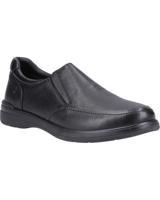 Hush Puppies Black Matthew Leather Men's Loafers for men