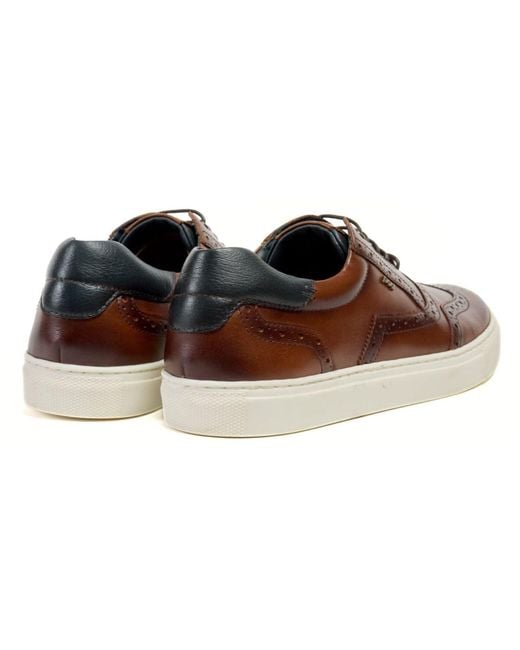 Pod Brown Dobbs Leather Brogues Shoes