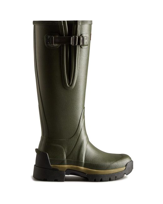 Hunter Green Dark Balmoral Adjustable Synthetic Lined Wellington Boots