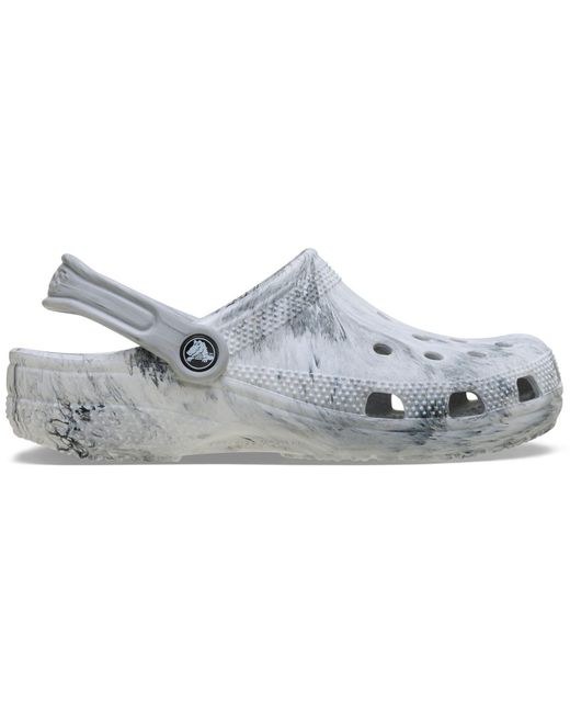 CROCSTM Gray Classic Marbled Synthetic Clogs