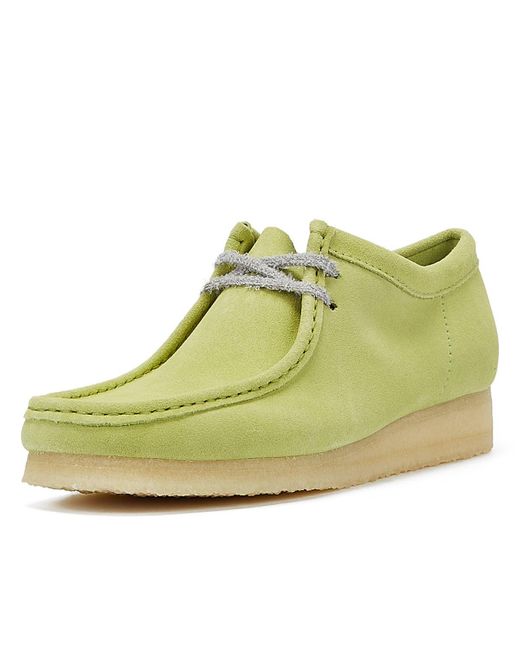 Wallabee Pale Lime Suede Chaussures À Lacets Clarks pour homme en coloris Green