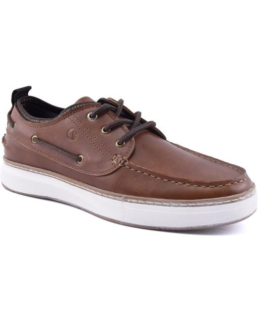 Sperry Top-Sider Brown Moc Neo Polyurethane Boat Shoes Pu for men