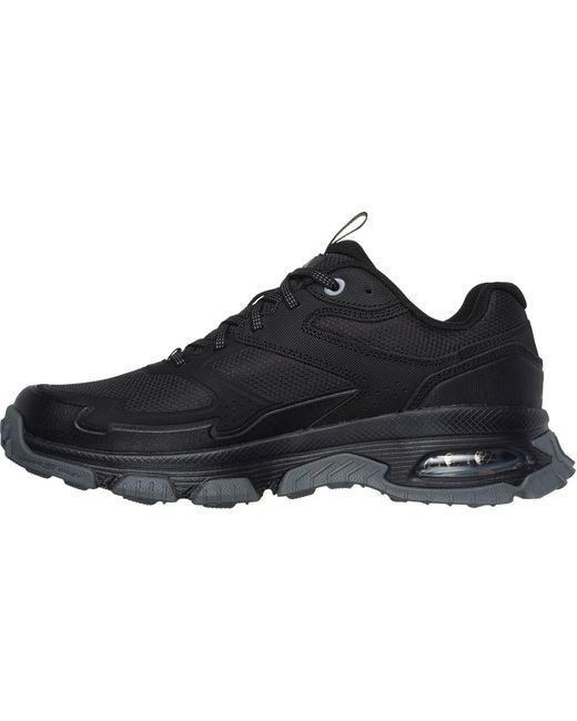 Skechers Skech-Air Sleek Envoy Leder Herren Schwarze Wanderschuhe in Blue für Herren