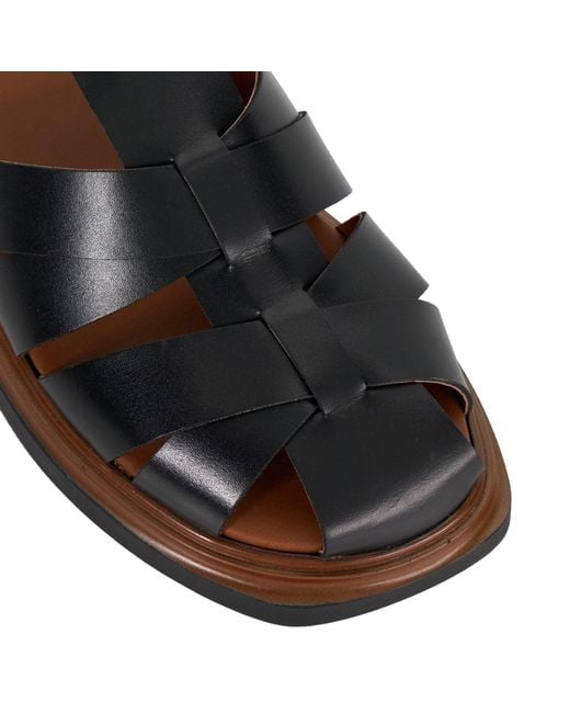 Dune Brown Lisherman Sandals