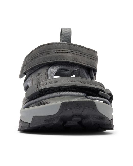 Columbia Brown Peakfreak Rush Leather Shark Sandals
