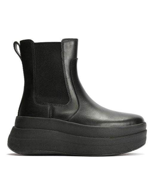 Fitflop Black F-Mode Leather Boots