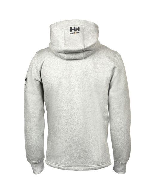 Helly Hansen Gray Chelsea Evolution Cotton Hooded Sweatshirt for men