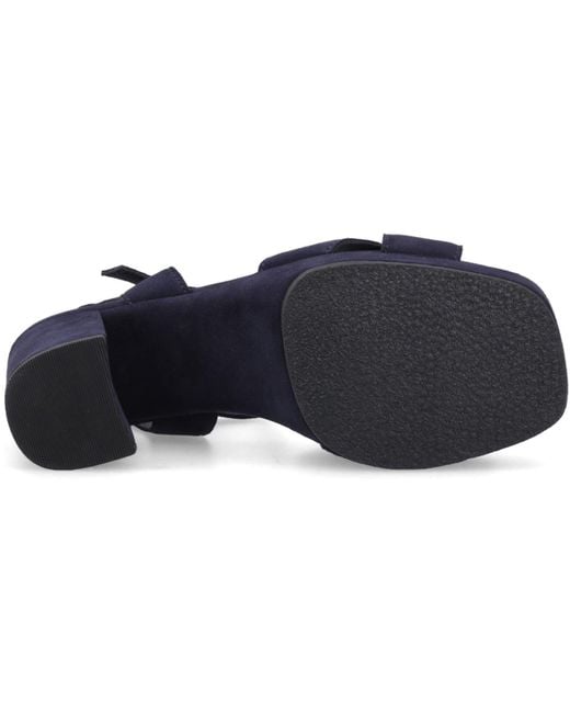 Hush Puppies Blue Ophelia Suede Sandals