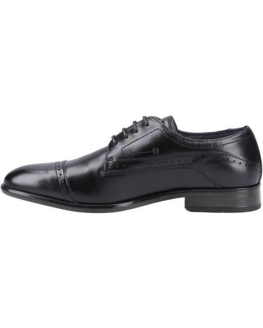 Pod Black Ralph Leather Oxford Shoes for men