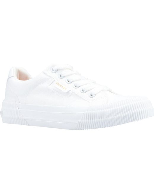 Rocket Dog White Cheery Canvas Trainers