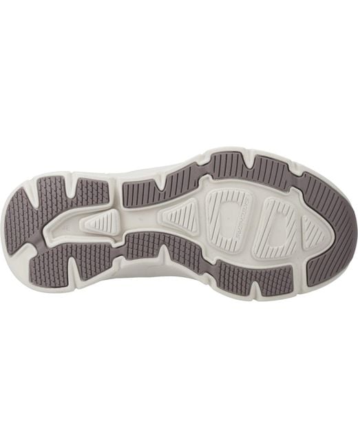 Skechers Gray D'Lux Walker 2.0 232463Ww-Brn Slip On Shoes for men