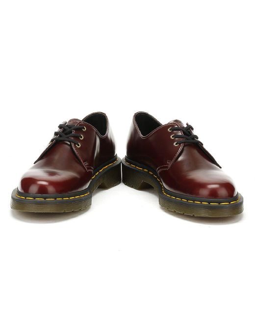 dr martens 1461 vegan cherry red