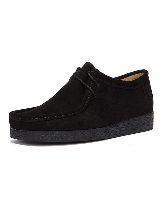 Tower London Black Apache Suede Shoes