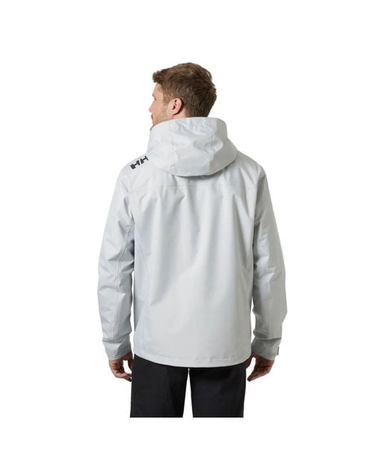 Helly Hansen Sport Gray Crew Hooded Midlayer Sailing 2.1 Sailing Jacket for men