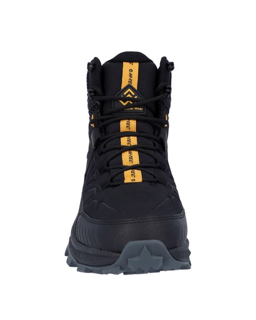 Hi-tec Black Rainier Synthetic Hiking Boots for men