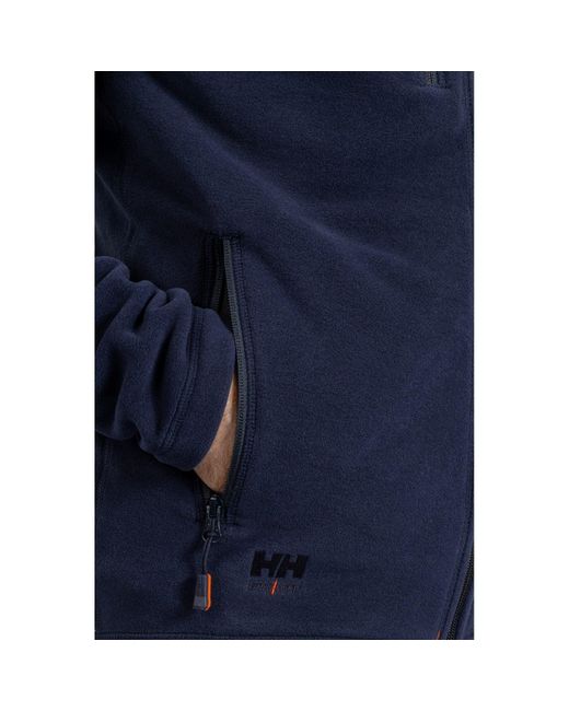 Helly Hansen Blue Oxford Fleece Jacket for men