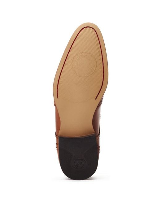 Base London Brown Barbera Leather Standard Brogues Shoes for men