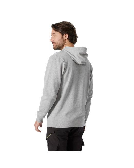 Helly Hansen Gray Classic Cotton Hooded Sweatshirt for men