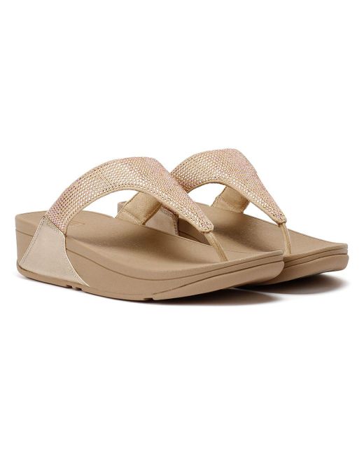 Fitflop Brown Lulu Crystal Sandalen