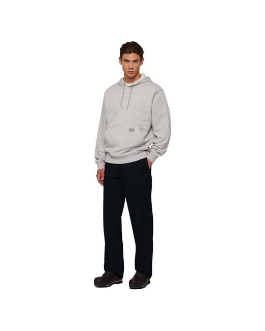 Dickies Gray Everyday Fleece Cotton Hooded Sweatshirt for men