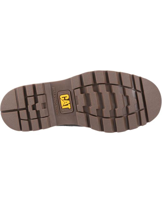 Caterpillar Brown Colorado Moc Toe Low Leather Lace-Up Shoes for men