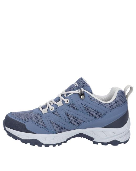 Hi-tec Blue Saunter Wp Synthetic Mesh Flintstone Hiking Boots
