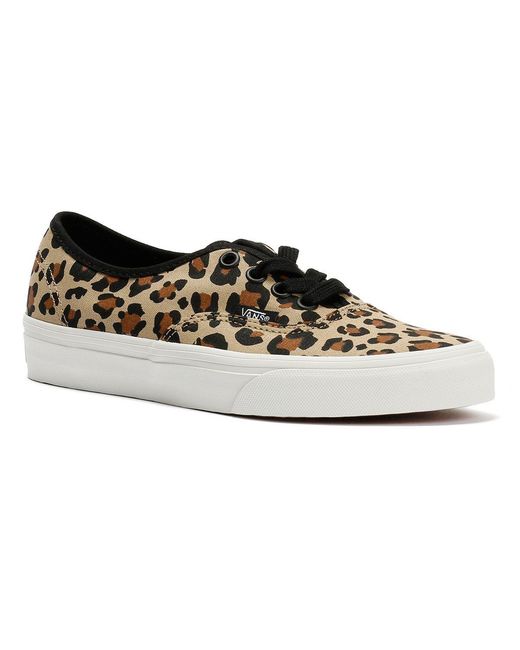 Vans Black Authentic Animalier Leopard Trainers