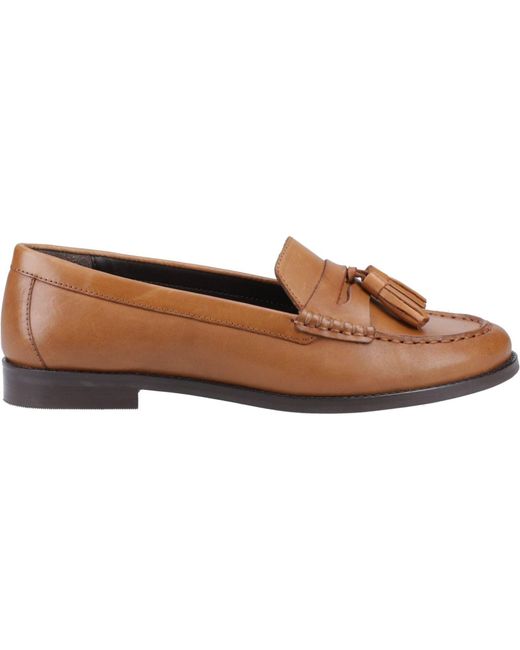 Hush Puppies Brown Connie Leather Loafers