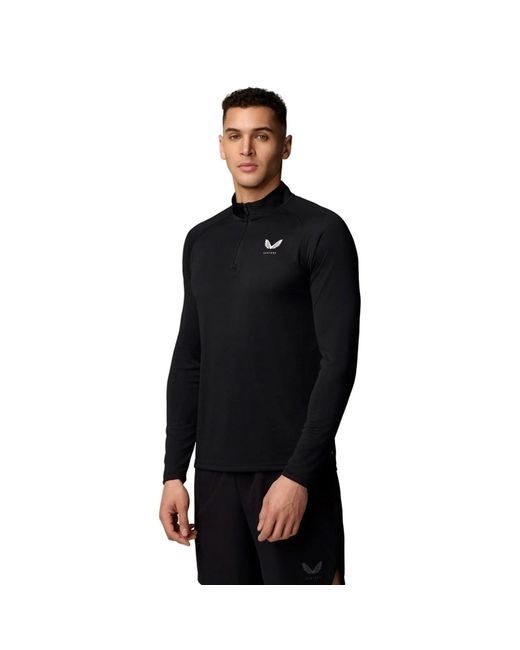 Castore Black Adapt Training 1/4 Zip Top Polyester for men