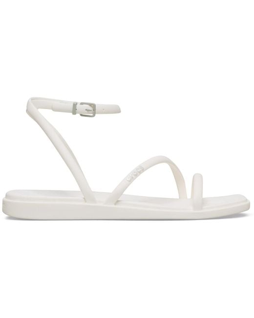 CROCSTM White Miami Ankle Strap Toe Loop Sandals
