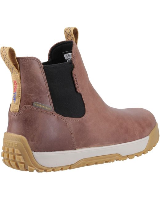 XtraTuf Brown Ankle Deck Boot Stiefel Aus Leder