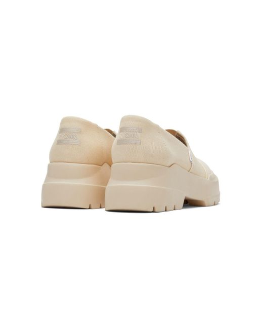 TOMS Natural Alpargata Combat Low 100% Cotton Loafers